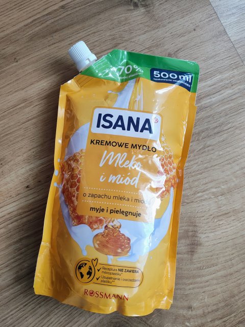 Isana Kremowe mydło mleko i miód 
