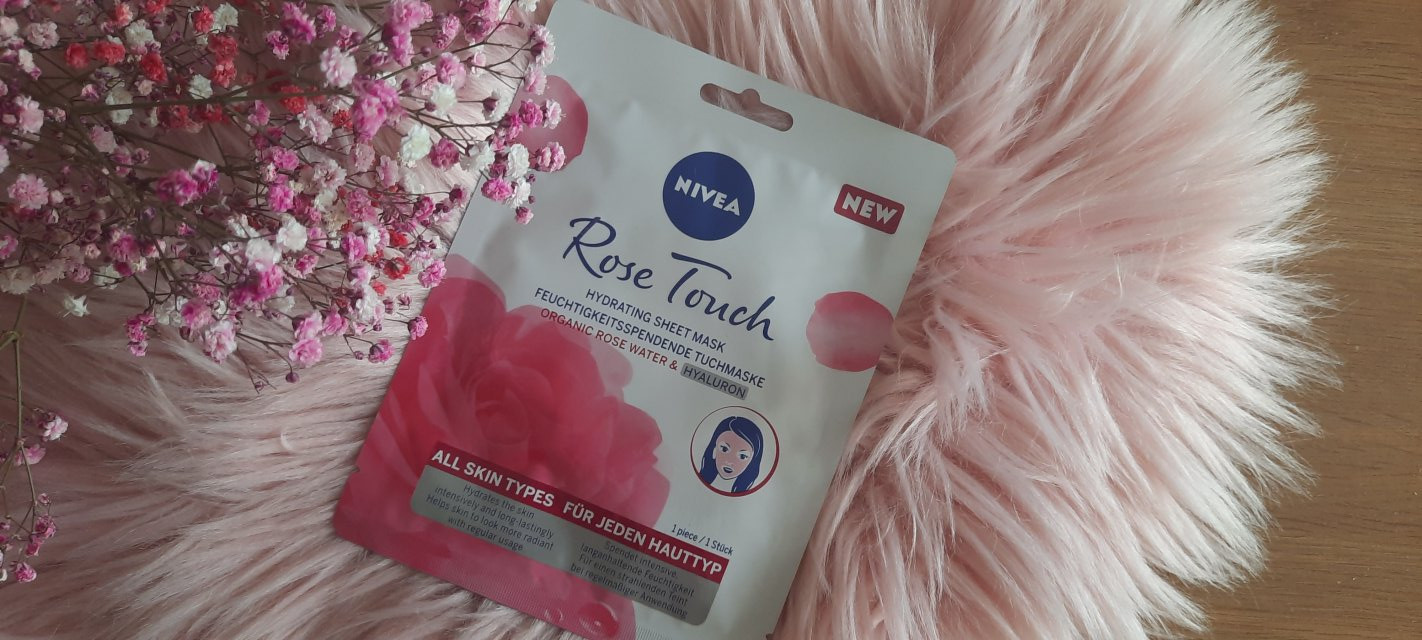 Nivea Rose Touch, Maseczka do twarzy w płacie, Organic Rose Water & Hyaluron, Każdy rodzaj skóry