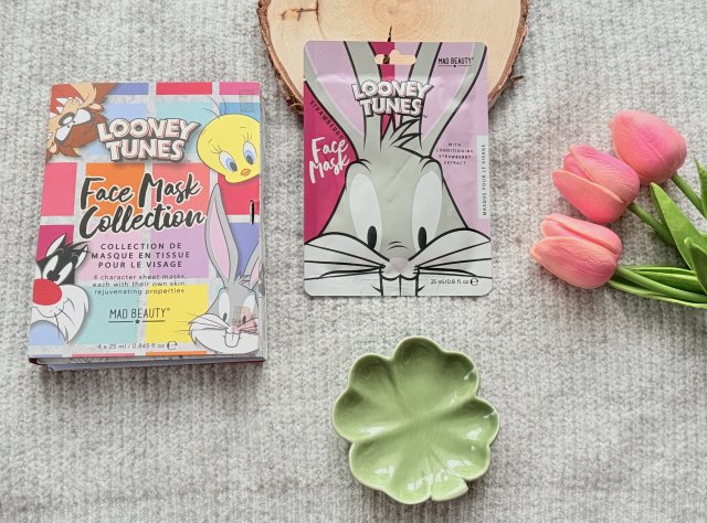 Mad Beauty Maska do twarzy w płacie, Looney Tunes, Bugs Bunny, Strawberry