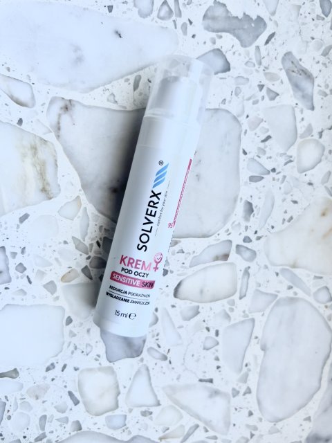 Solverx Krem pod oczy, Sensitive Skin, Redukcja podrażnień, Wygładzanie zmarszczek