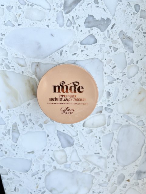 Glam-Shop Sypki puder rozświetlający, złocisty 