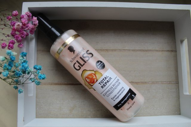 Schwarzkopf Gliss, Total Repair, Odżywka do włosów bez spłukiwania, Ekspresowa, Z hydrolizowaną keratyną i nektarem kwiatowym
