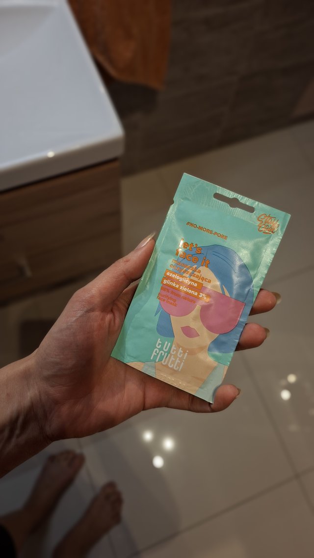 Farmona Tutti Frutti, Maseczka do twarzy, Let's Face It, Oczyszczająca, Detox Shot Mg, Glinka zielona 3%