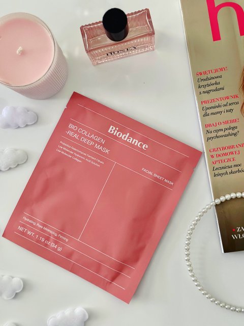 Biodance Bio Collagen Real Deep Mask, Maska do twarzy w płachcie, Hydrożelowa, Nawilżająca, Ujędrniająca