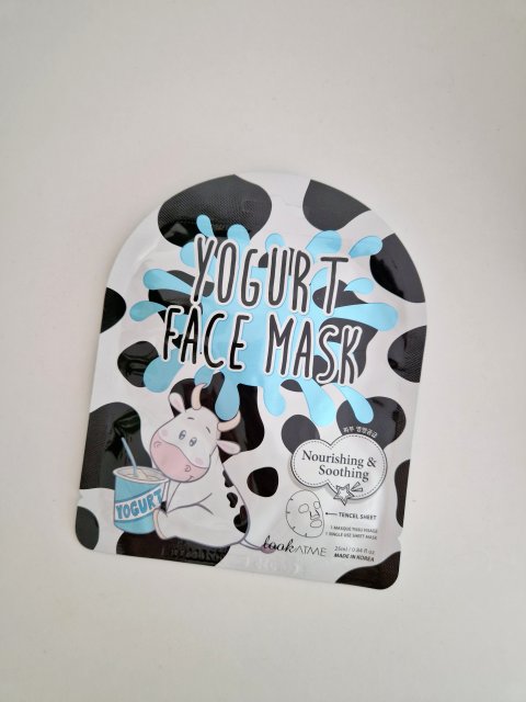 Look At Me Maska do twarzy w płacie, Yogurt Gave Mask, Nourishing&Soothing, Wygładzająca i Odżywcza