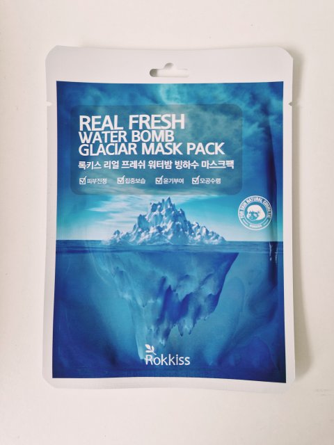 Rokkiss Maska do twarzy w płacie, Real Fresh Water Bomb Glaciar Mask Pack