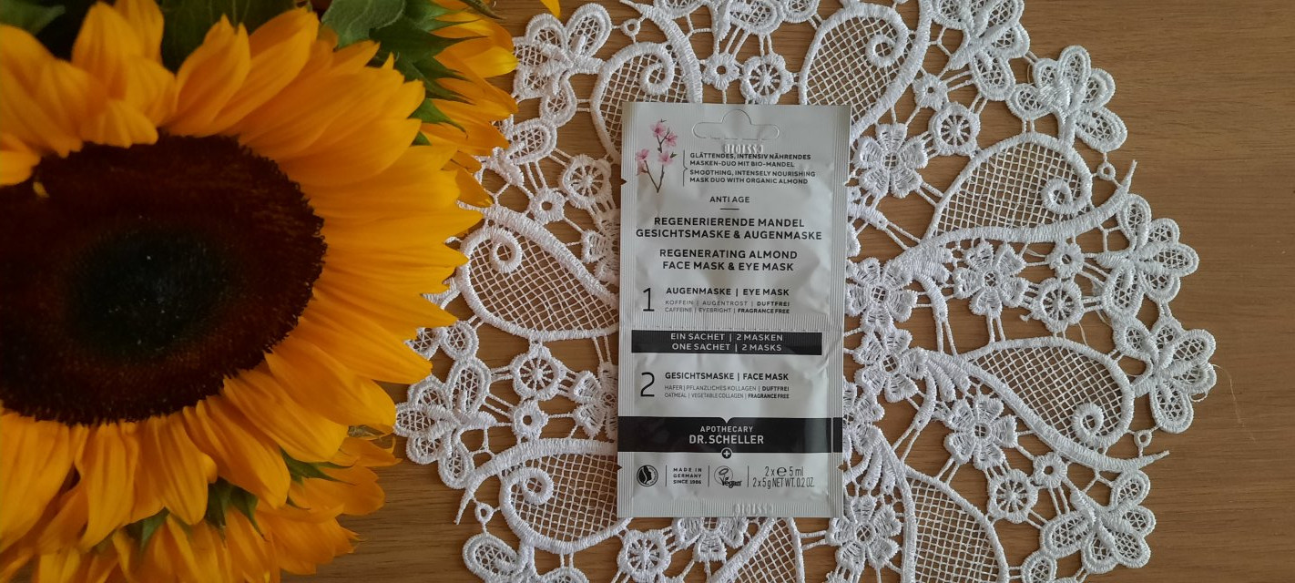 Dr. Scheller Maseczka do twarzy i oczu, Regenerating Almond Face Mask & Eye Mask, Anti Age