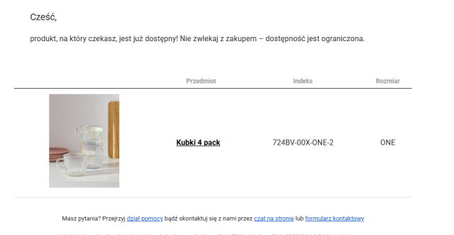 Szklanka/kubek poszukiwany 