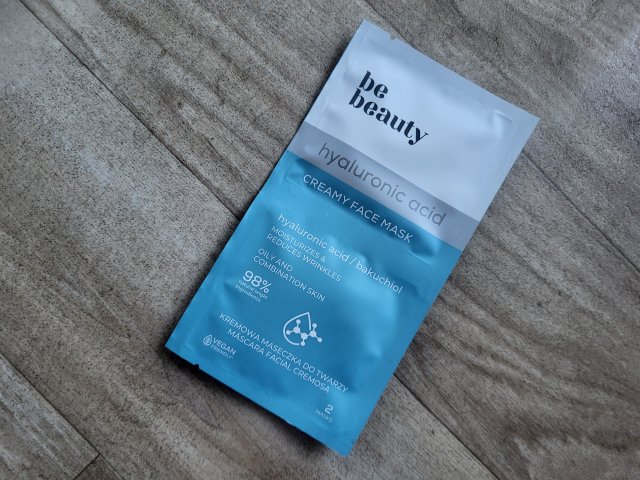 BeBeauty Maseczka do twarzy, Kremowa, Hyaluronic Acid, Bakuchiol i kwas hialuronowy