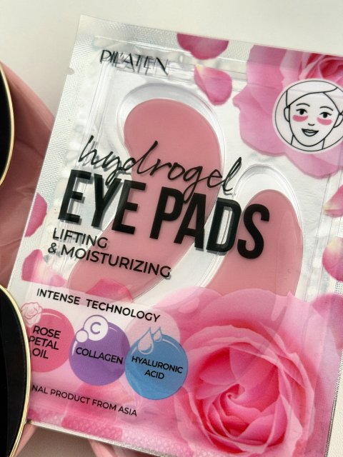 Pilaten Płatki pod oczy, Hydrożelowe, Lifting & Moisturizing, Liftingująco-nawilżające, Olejek z płatków róży, Kolagen i kwas hialuronowy