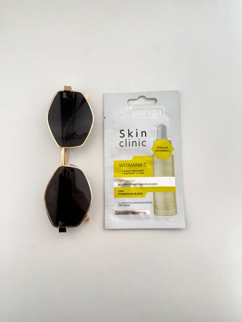 Bielenda Skin Clinic Professional, Maseczka rozświetlająco-nawilżająca `Witamina C + kwas ferulowy + ekstrakt z yuzu’