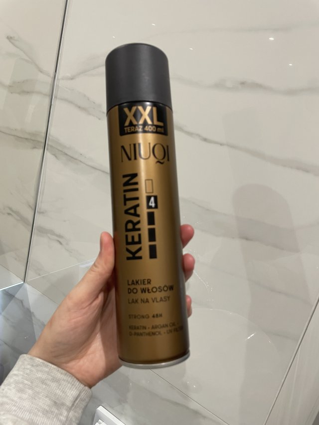 NIUQI Lakier do włosów, Keratin, 4 