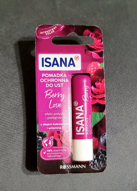 Isana Pomadka ochronna do ust, Berry Love
