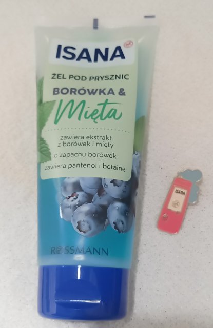 Isana Żel pod prysznic, Borówka & Mięta 