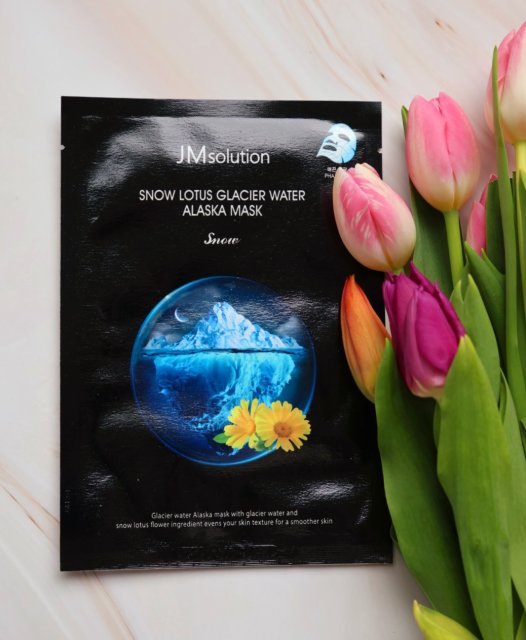 JMsolution Maska do twarzy w płacie, Snow Lotus Glacier Water Alaska Mask