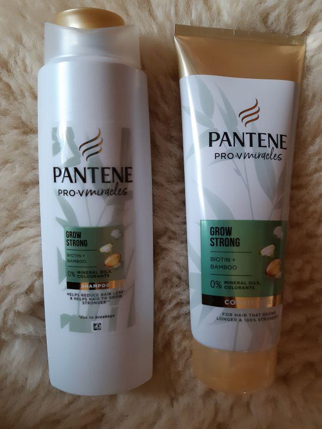 Pantene Pro-V Miracles, Grow Strong, Szampon do włosów, Wzmacniający, Biotyna, Bambus