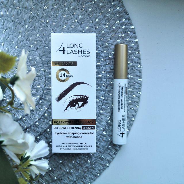Long4Lashes Korektor do brwi z henną, Modelujący, Brązowy