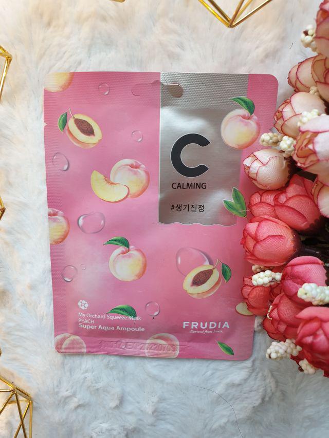 Frudia, Maska do twarzy w płacie, My Orchard Squeeze Mask, Peach 