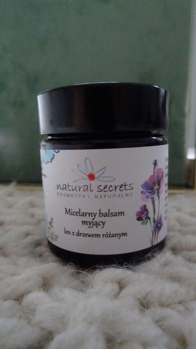 Natural Secrets Micelarny balsam myjący, Len z drzewem różanym