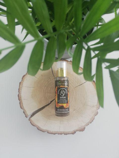 Bielenda Black Sugar Detox, Serum, Detoksykująco-nawilżające, Cera mieszana i tłusta, Cukier trzcinowy i aktywny węgiel