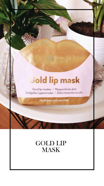 Mascot Europe Maska na usta, Złota, Gold lip mask