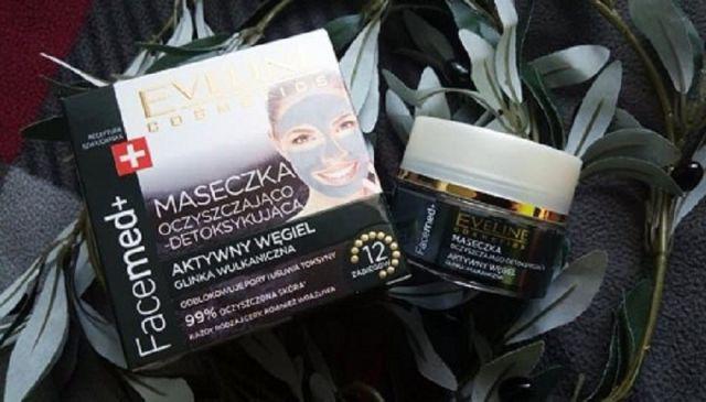 Eveline Facemed +, Hydra Detox, Maseczka oczyszczająco-detoksykująca z aktywnym węglem
