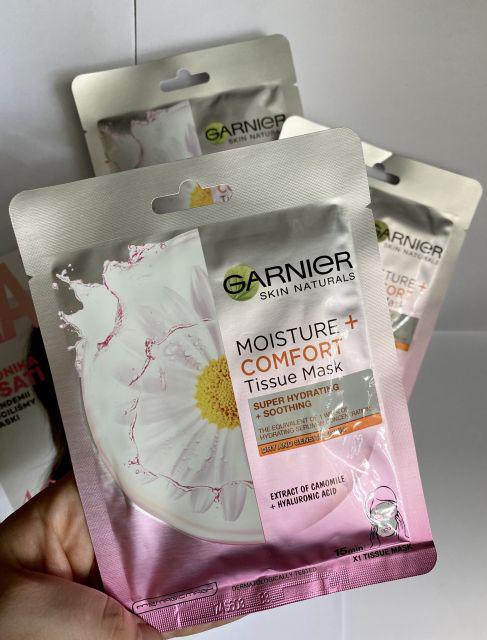 Garnier Skin Naturals, Maska do twarzy w płacie, Moisture + Comfort