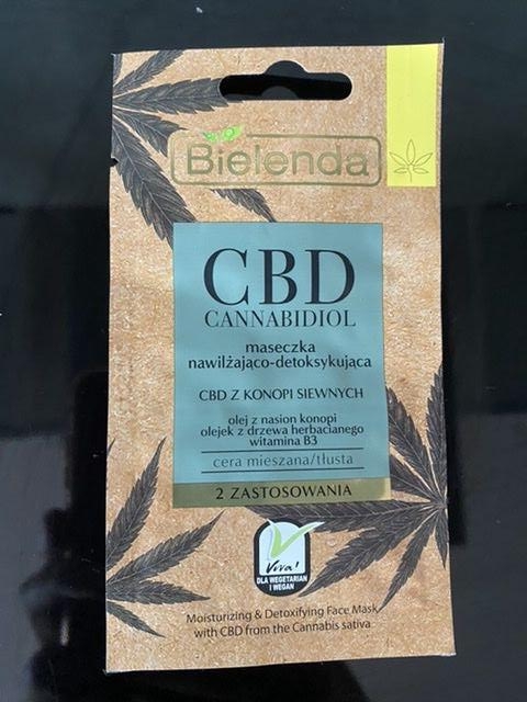 Bielenda CBD, Cannabidiol, Maseczka do twarzy, Nawilżająco-detoksykująca