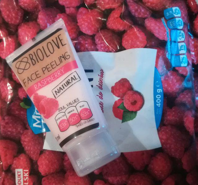 Biolove Peeling do twarzy, Malina