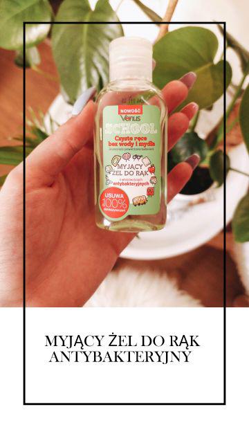 Venus Żel myjący do rąk, Antybakteryjny, School, Zielone jabłuszko