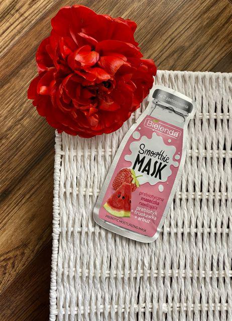 Bielenda Smoothie Mask, Maseczka do twarzy, Prebiotyczna, Nawilżająca, Prebiotyk + Truskawka + Arbuz
