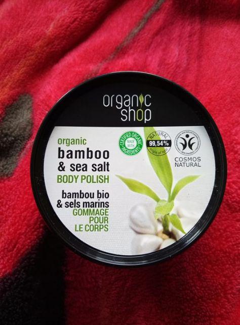 Organic Shop Scrub do ciała, Bambus i sól morska