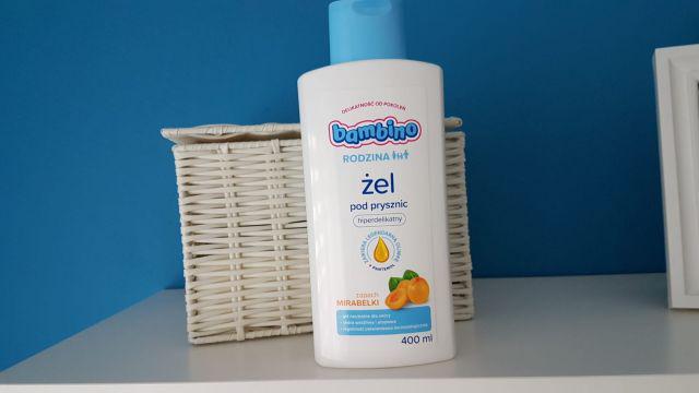 Bambino Żel pod prysznic, Hiperdelikatny, Mirabelka