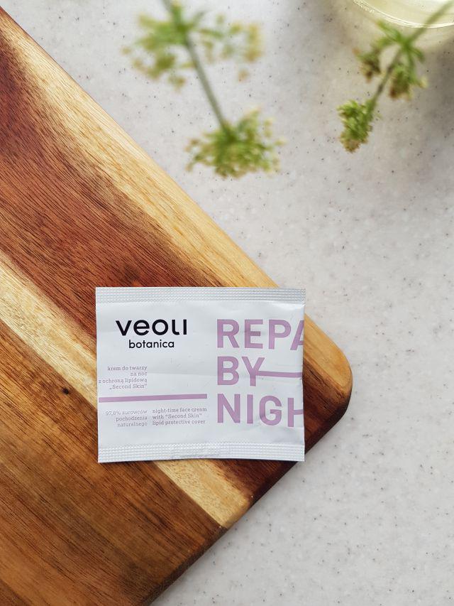 Veoli Botanica Krem do twarzy na noc, z ochroną lipidową, Repair by Night