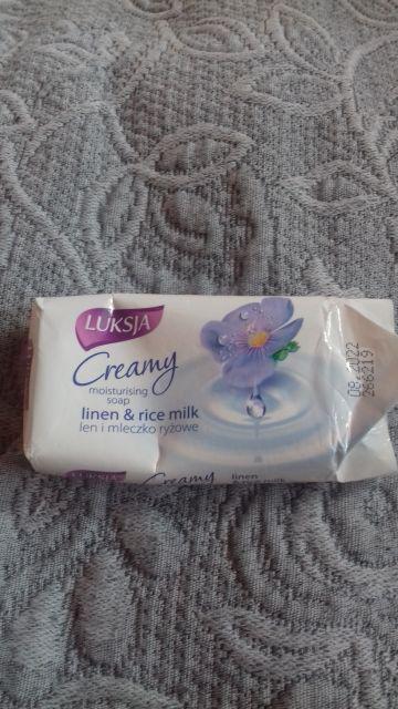 Luksja Creamy, Mydło w kostce, Linen & Rice Milk