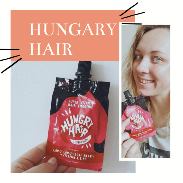 Hungry Hair Superfoods, Maska do włosów, Smoothie, Camu Camu, Jagody acai i witaminy A, E, PP