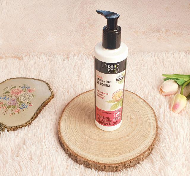 Organic Shop Żel pod prysznic, Nocna pokusa, Passion Fruit & Cocoa