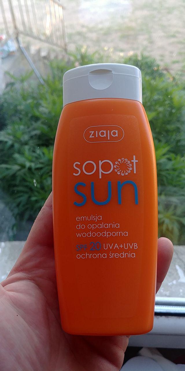 Ziaja Sopot Sun, Emulsja do opalania wodoodporna, SPF 20