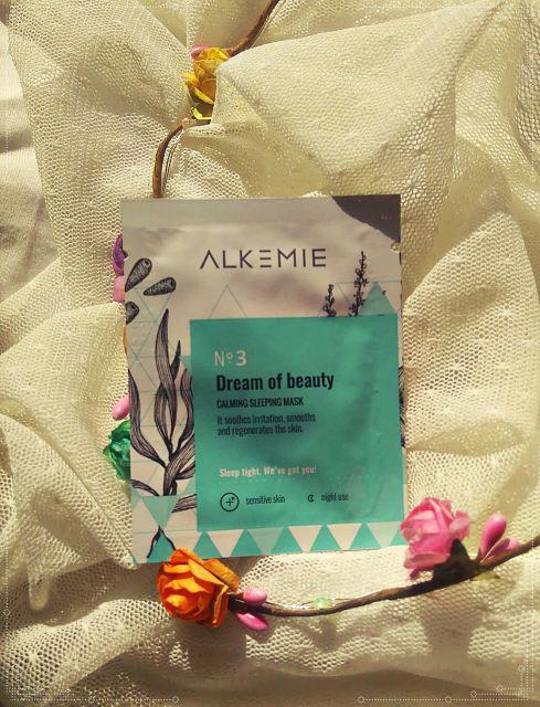 Alkemie Dream of Beauty, Maska - Krem do twarzy, Na noc, Wyciszająca 