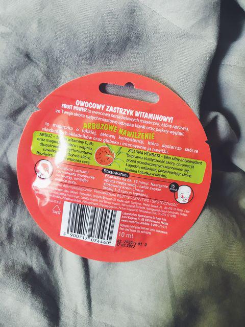Lirene maseczka Fruit power arbuzowe nawilzenie