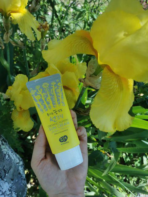 WHAMISA Kwiatowy Krem Ochronny SPF 50+ Organic Flowers Sun Cream SPF50+/PA++++
