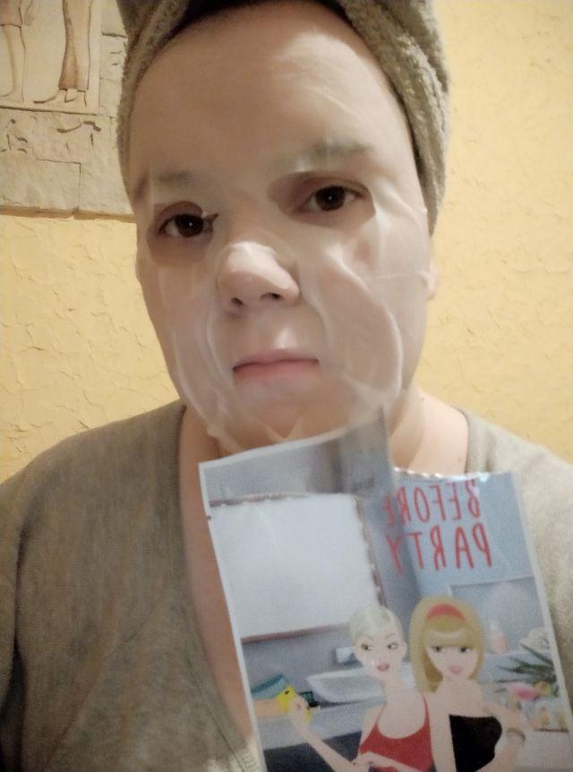 Mask Me Amore Maska do twarzy w płacie, Before Party Face Mask