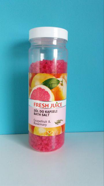 Fresh Juice Sól do kąpieli, Grapefruit & rosemary