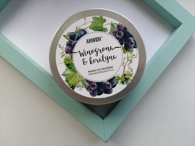 Anwen Maska do włosów średnioporowatych, Winogrona i keratyna
