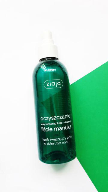 Ziaja Oczyszczanie, Liście Manuka, Tonik do twarzy, Zwężający pory