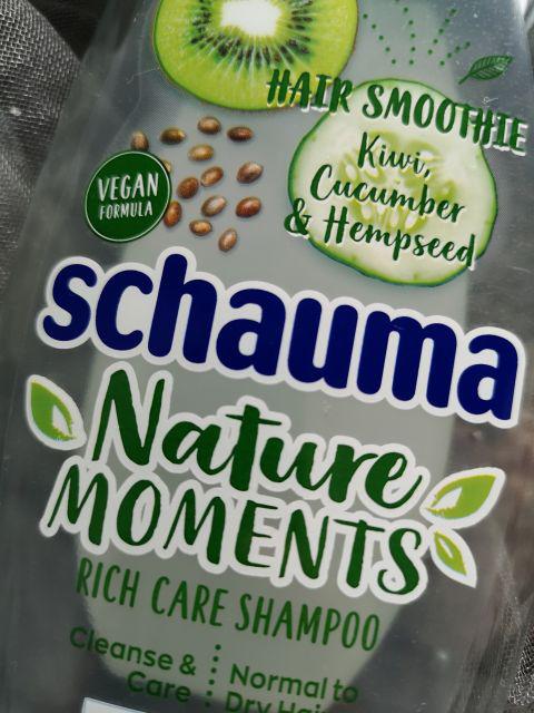 Schwarzkopf Schauma, Nature Moments, Szampon do włosów, Hair Smoothie, Kiwi, Cucumber & Hempseed