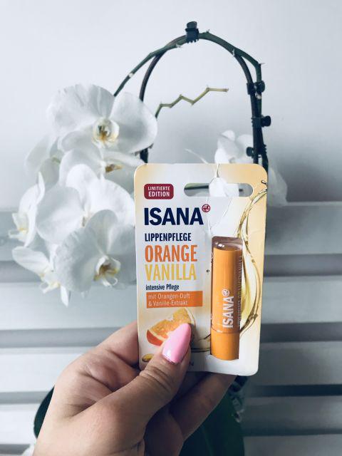 Isana Pomadka ochronna do ust, Orange Vanilla