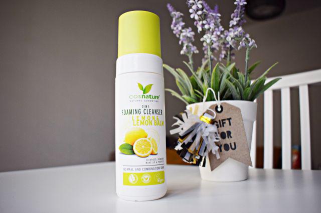 Cosnature Pianka oczyszczająca do twarzy, 3w1 z cytryną i melisą, Naturalna