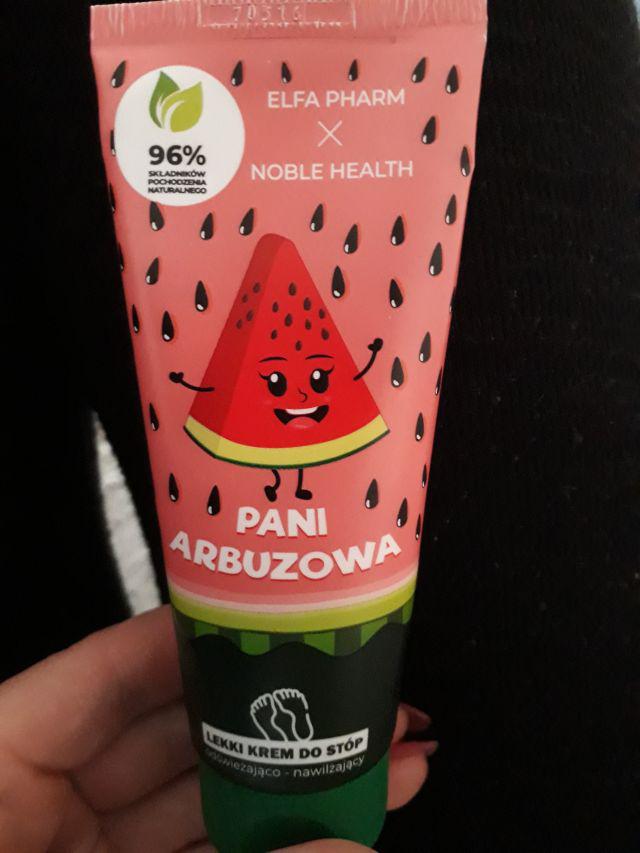Elfa Pharm Elfa Pharm x Noble Health, Krem do stóp, Lekki, Pani Arbuzowa, Odświeżająco - nawilżający