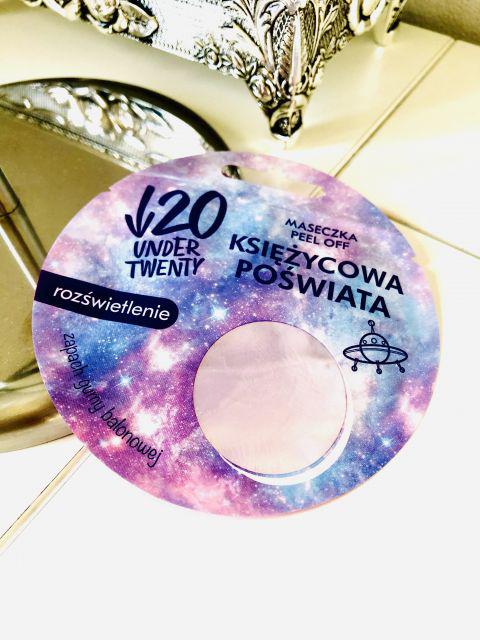 Under Twenty Maseczka do twarzy, Peel Off, Księżycowa poświata, Rozświetlająca 